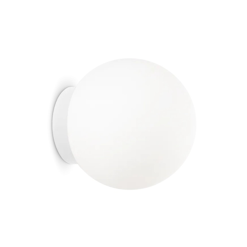 Ideal Lux - Applique MAPA 1xE27/42W/230V Ø 20 cm bianca