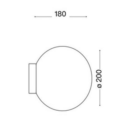 Ideal Lux - Applique MAPA 1xE27/60W/230V