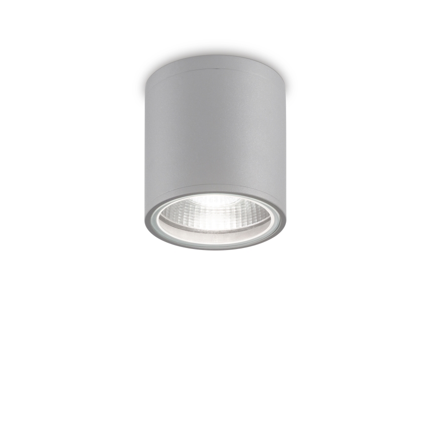 Ideal Lux - Faretto da esterno GUN 1xGU10/28W/230V Ø 11 cm IP55 grigio