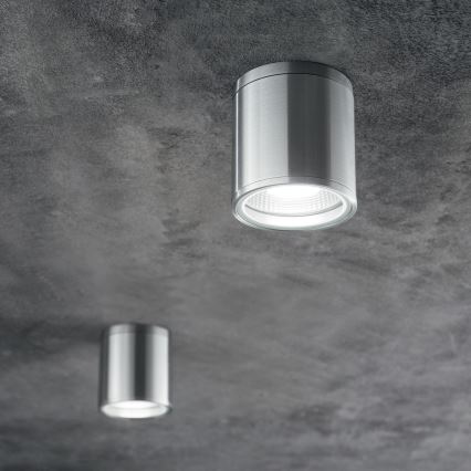Ideal Lux - Faretto da esterno GUN 1xGU10/28W/230V Ø 11 cm IP55 grigio