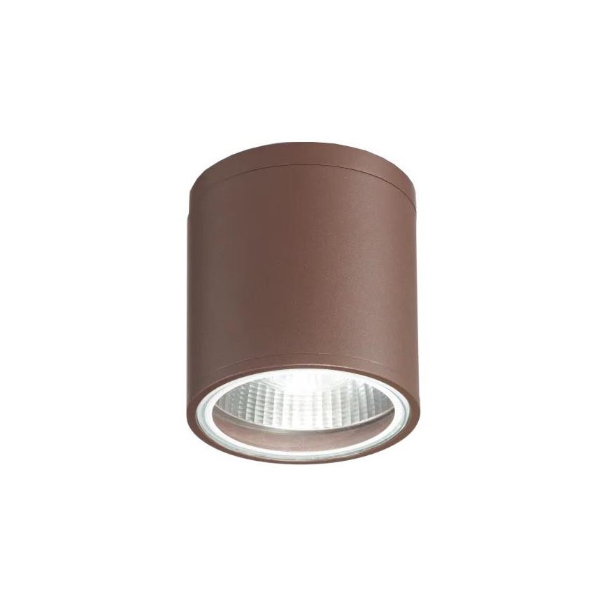 Ideal Lux - Faretto da esterno GUN 1xGU10/28W/230V Ø 11 cm IP55 marrone