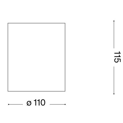 Ideal Lux - Faretto da esterno GUN 1xGU10/28W/230V Ø 11 cm IP55 marrone