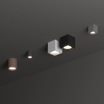 Ideal Lux - Faretto da esterno TECHO 1xGU10/20W/230V 15x15 cm IP54 bianco