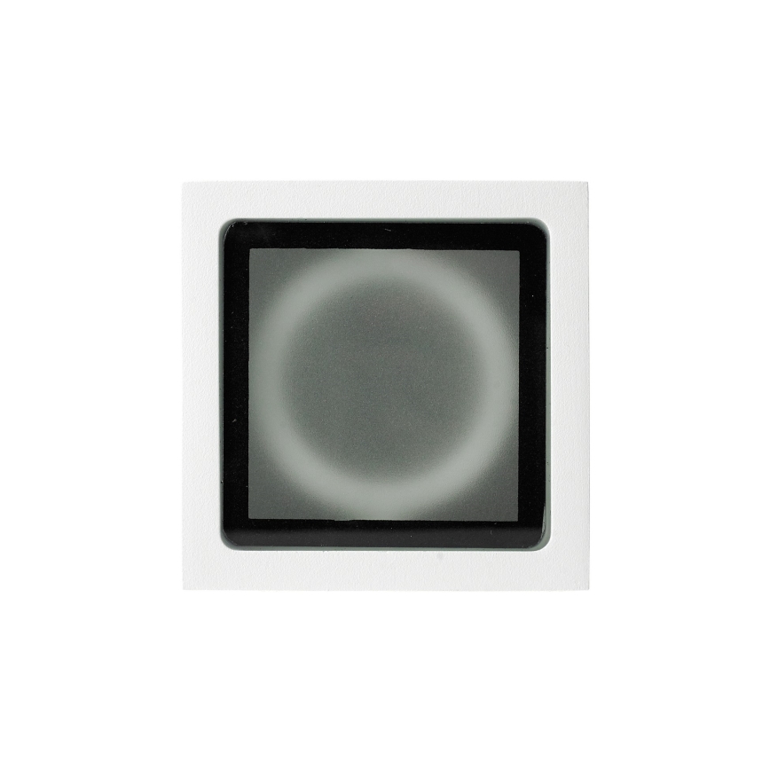 Ideal Lux - Faretto da esterno TECHO 1xGU10/20W/230V 15x15 cm IP54 bianco