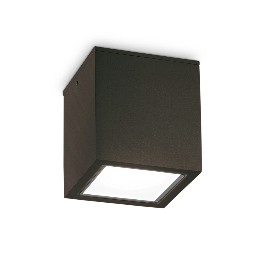 Ideal Lux - Faretto da esterno TECHO 1xGU10/20W/230V 15x15 cm IP54 nero