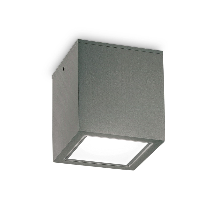 Ideal Lux - Faretto da esterno TECHO 1xGU10/20W/230V 9x9 cm IP54 antracite