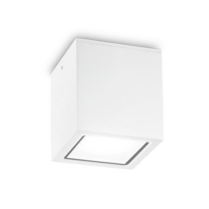 Ideal Lux - Faretto da esterno TECHO 1xGU10/20W/230V 9x9 cm IP54 bianco