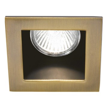 Ideal Lux - Faretto da incasso FUNKY 1xGU10/50W/230V 9x9 cm ottone