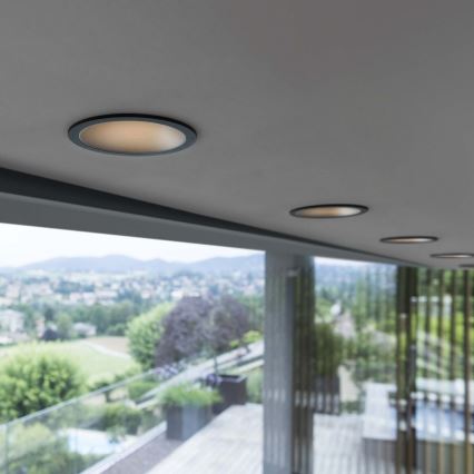 Ideal Lux - Faretto da incasso LED GAME TRIM LED/11W/230V 3000K CRI 90 ø 8,5 cm IP40 oro/nero