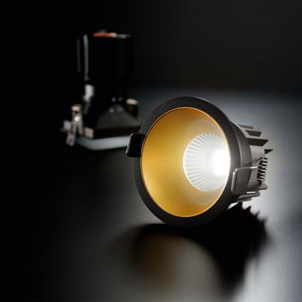 Ideal Lux - Faretto da incasso LED GAME TRIM LED/11W/230V 3000K CRI 90 ø 8,5 cm IP40 oro/nero