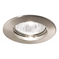 Ideal Lux - Faretto da incasso JAZZ 1xGU10/50W/230V Ø 7,7 cm cromo opaco