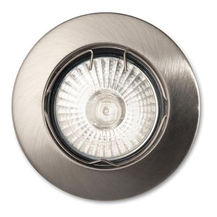 Ideal Lux - Faretto da incasso JAZZ 1xGU10/50W/230V Ø 7,7 cm cromo opaco
