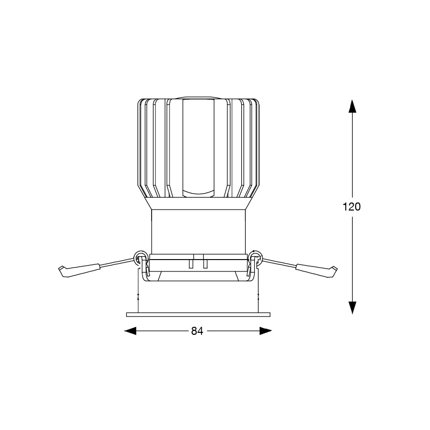 Ideal Lux - Faretto da incasso a LED per controsoffitti GAME TRIM LED/11W/230V 3000K CRI 90 8,4x8,4 cm IP40 bianco