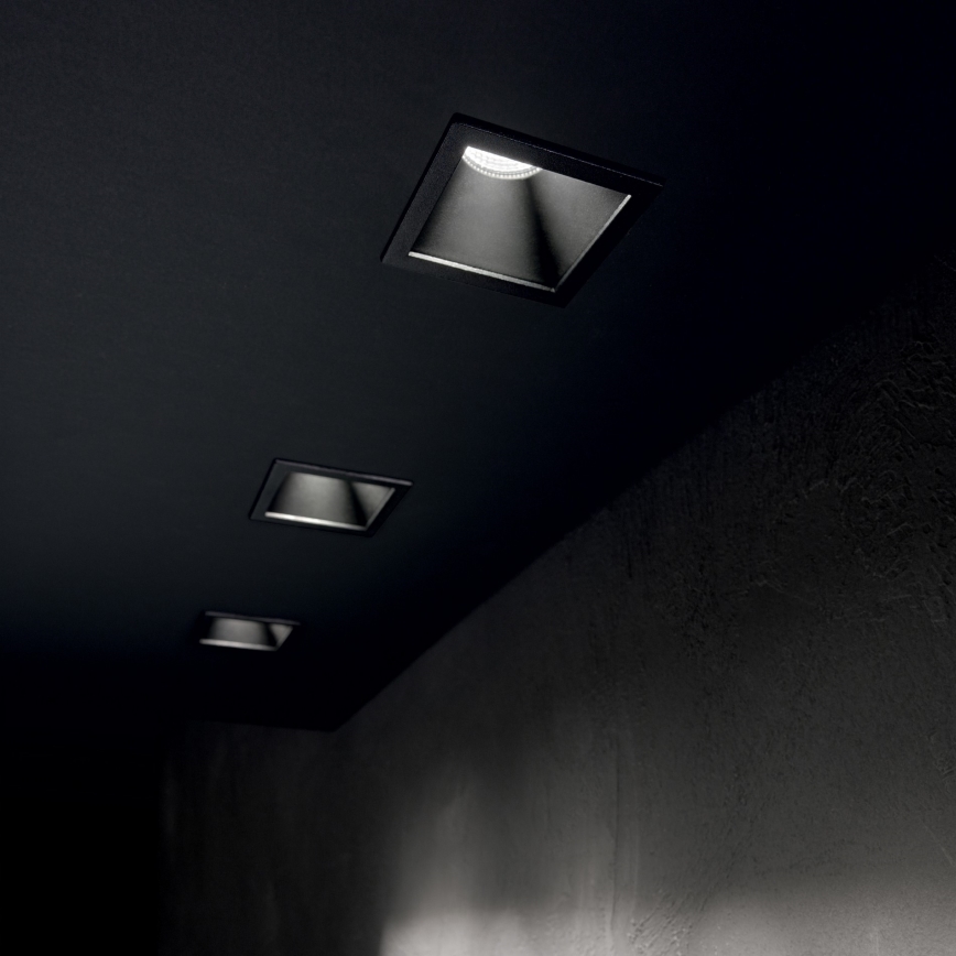 Ideal Lux - Faretto da incasso LED GAME TRIM LED/11W/230V 3000K CRI 90 8,4x8,4 cm IP40 nero