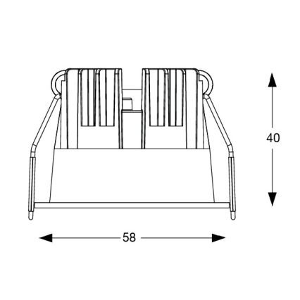 Ideal Lux - Faretto da incasso a LED GAME TRIM LED/5,5W/230V 3000K CRI 90 Ø 5,8 cm, bianco