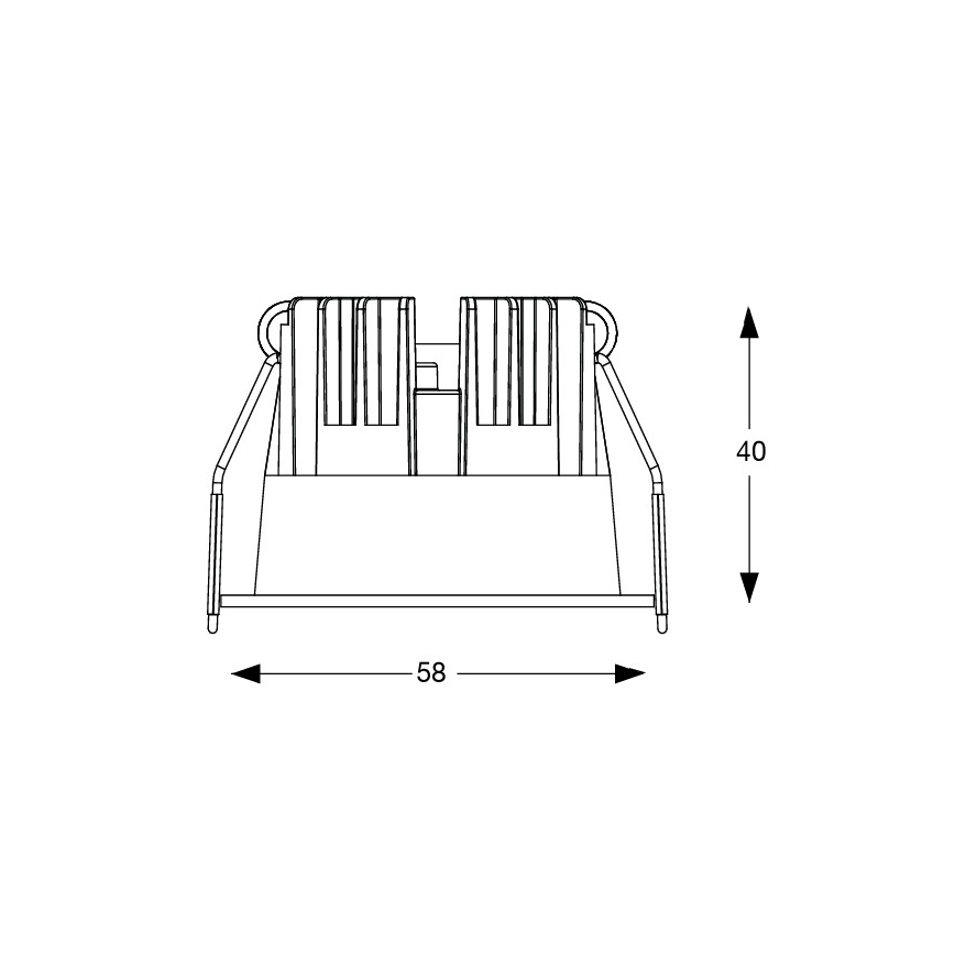 Ideal Lux - Faretto da incasso a LED GAME TRIM LED/5,5W/230V 3000K CRI 90 Ø 5,8 cm, bianco