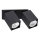 Ideal Lux - Faretto da parete a LED DYNAMITE 2xGU10/7W/230V CRI 90 nero