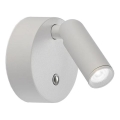 Ideal Lux - Faretto da parete LED dimmerabile ricaricabile a sfioramento BEAN LED/3W/5V CRI 95 bianco