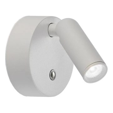 Ideal Lux - Faretto da parete LED dimmerabile ricaricabile a sfioramento BEAN LED/3W/5V CRI 95 bianco