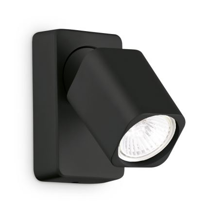 Ideal Lux - Faretto da parete LED RUDY 1xGU10/7W/230V CRI 90 nero