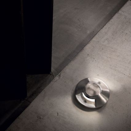 Ideal Lux - Faretto carrabile da incasso ROCKET LED/3W/230V CRI 90 IK08 IP67 cromo satinato