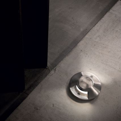Ideal Lux - Faretto carrabile da incasso ROCKET LED/3W/230V CRI 90 IK08 IP67 cromo satinato