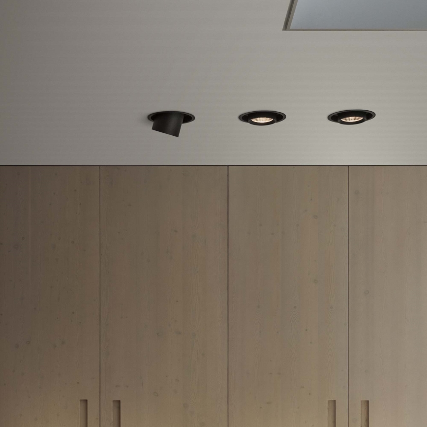 Ideal Lux - Faretto da incasso a LED NOVA 6W/230V 3000K CRI 90 Ø 6,8 cm nero