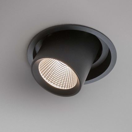 Ideal Lux - Faretto da incasso a LED NOVA 6W/230V 3000K CRI 90 Ø 6,8 cm nero