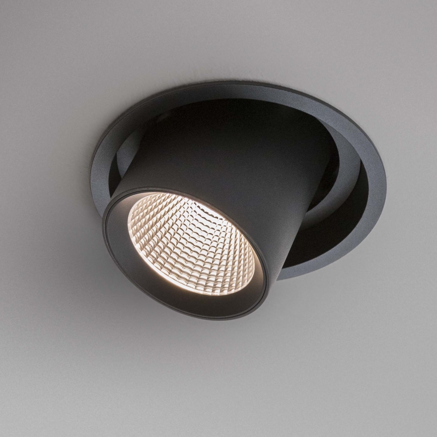 Ideal Lux - Faretto da incasso a LED NOVA 6W/230V 3000K CRI 90 Ø 6,8 cm nero