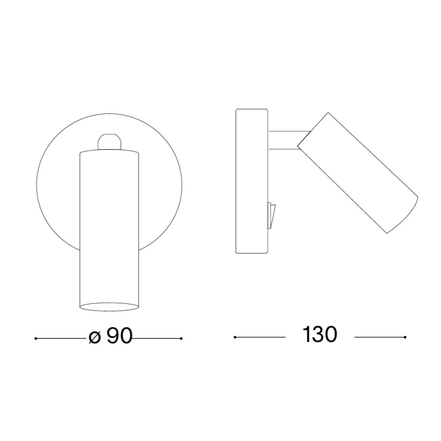 Ideal Lux - Faretto LED da parete PAGE LED/3W/230V CRI 90 bianco