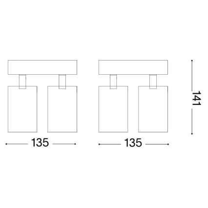 Ideal Lux - Faretto LED DYNAMITE 4xGU10/7W/230V CRI 90 nero
