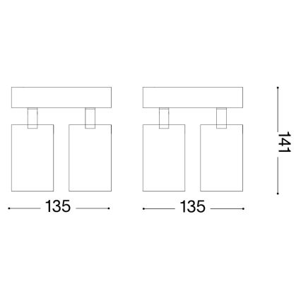 Ideal Lux - Faretto LED DYNAMITE 4xGU10/7W/230V CRI 90 ottone