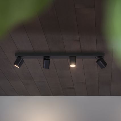 Ideal Lux - Faretto LED RUDY 4xGU10/7W/230V CRI 90 nero