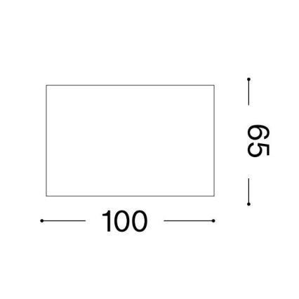 Ideal Lux - Faretto LED SPIKE 1xGX53/9W/230V 10x10 cm rame