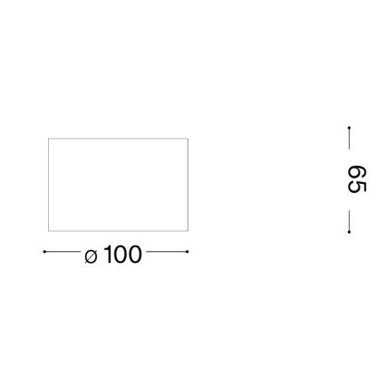 Ideal Lux - Faretto LED SPIKE 1xGX53/9W/230V Ø 10 cm cromo lucido