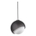 Ideal Lux - Lampada a sospensione BLOOM con cavo 1xE27/42W/230V diam. 22 cm nero