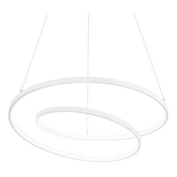 Ideal Lux - Lampada a sospensione dimmerabile su cavo OZ LED/48W/230V diam. 60 cm CRI 90 bianco