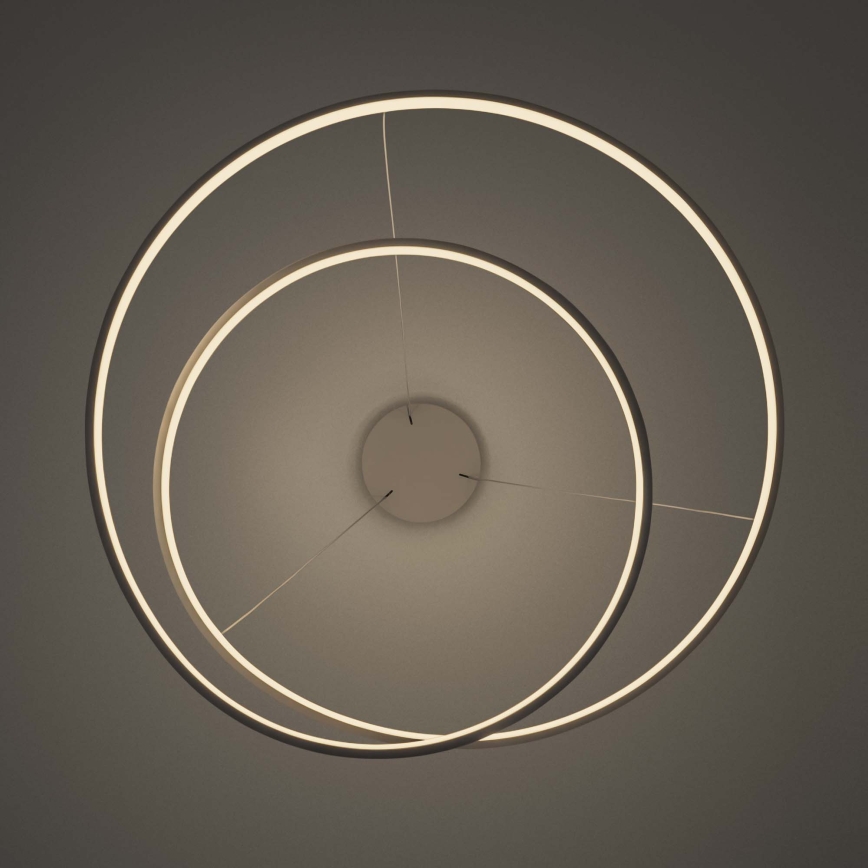 Ideal Lux - Lampada a sospensione dimmerabile su cavo OZ LED/48W/230V diam. 60 cm CRI 90 bianco