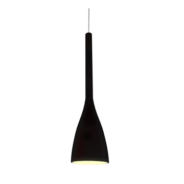 Ideal Lux - Lampada a sospensione FLUT con cavo 1xE27/60W/230V ø 14,5 cm nero