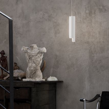 Ideal Lux - lampadario LED dimmerabile a sospensione con cavo DORICA 3xLED/9W/230V CRI 90 Ø 9,5 cm bianco