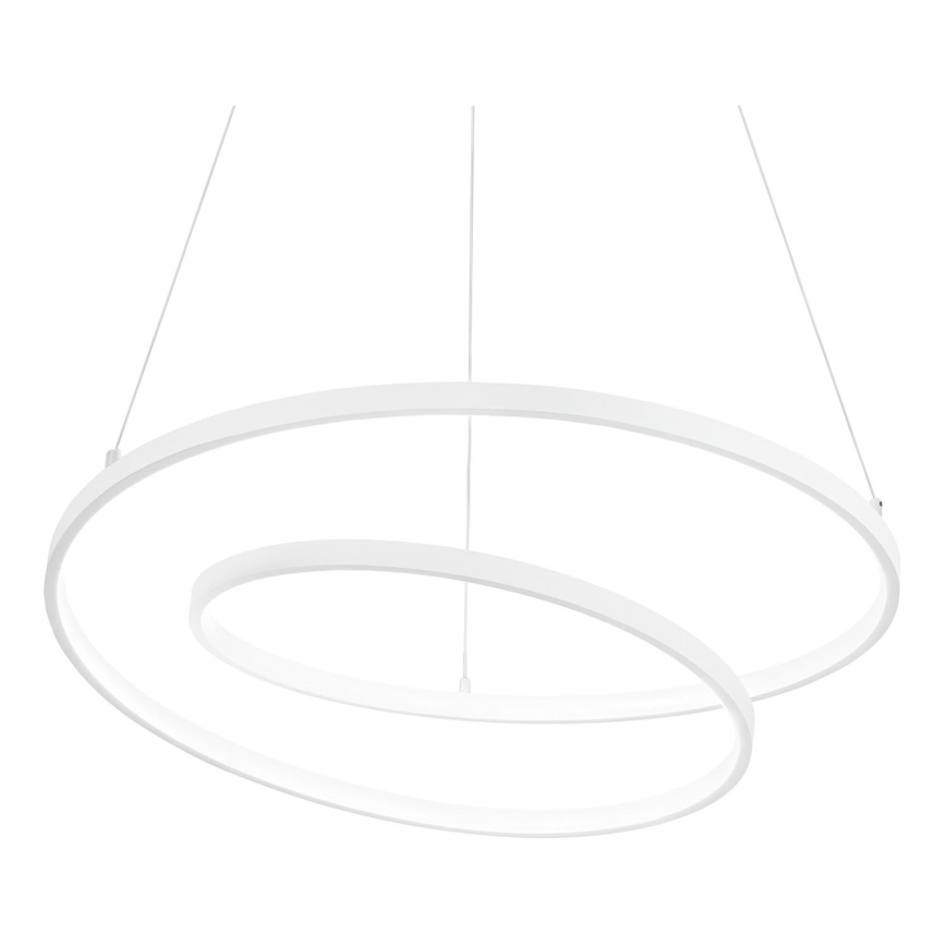 Ideal Lux - Lampada a sospensione LED dimmerabile su cavo OZ LED/55W/230V Ø 80 cm CRI 90 bianco