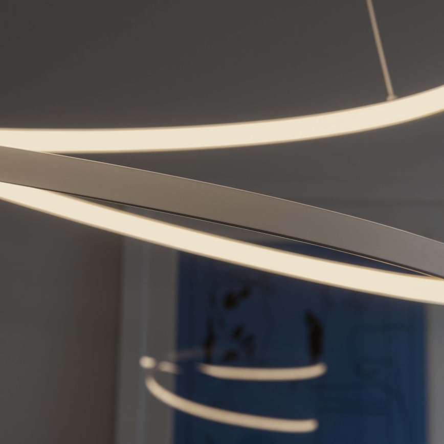 Ideal Lux - Lampada a sospensione LED dimmerabile su cavo OZ LED/55W/230V Ø 80 cm CRI 90 bianco