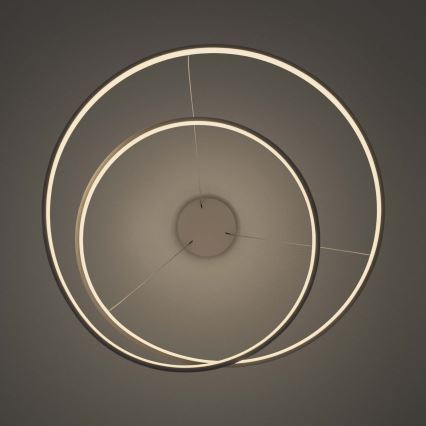 Ideal Lux - Lampada a sospensione LED dimmerabile su cavo OZ LED/55W/230V Ø 80 cm CRI 90 bianco