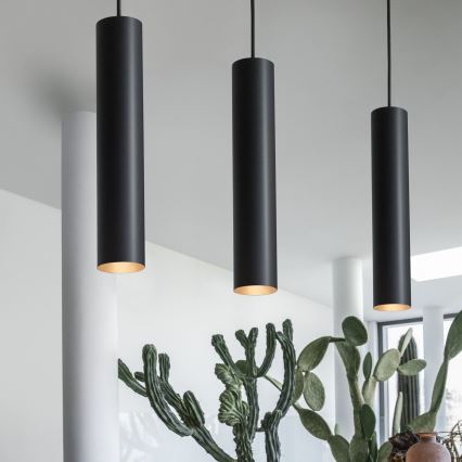 Ideal Lux - Lampada a sospensione LED LOOK 1xGU10/7W/230V CRI 90 Ø 6 cm nero