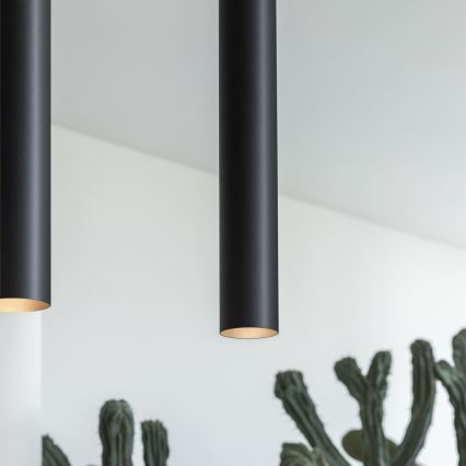 Ideal Lux - Lampada a sospensione LED LOOK 1xGU10/7W/230V CRI 90 Ø 6 cm nero