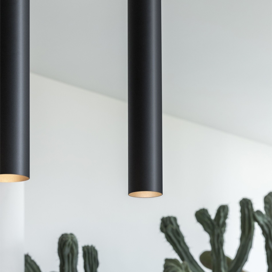 Ideal Lux - Lampada a sospensione LED LOOK 1xGU10/7W/230V CRI 90 Ø 6 cm nero