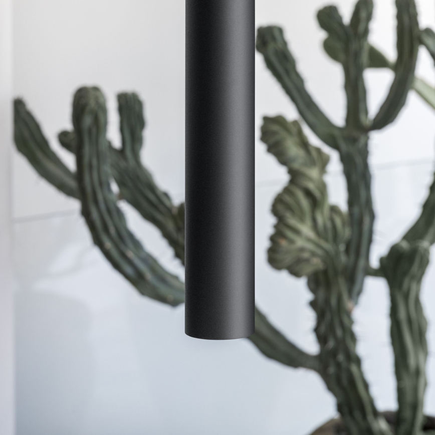 Ideal Lux - Lampada a sospensione LED LOOK 1xGU10/7W/230V CRI 90 Ø 6 cm nero