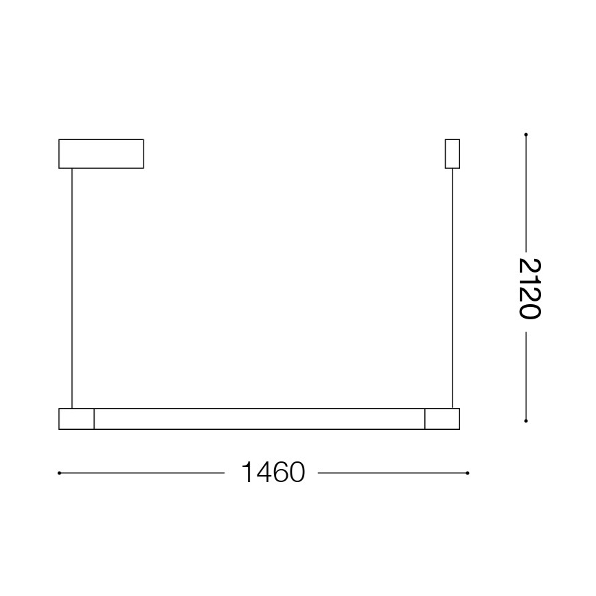 Ideal Lux - Lampada a sospensione LED su cavo YOKO LED/17W/230V CRI 90 bianco