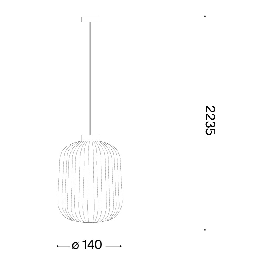 Ideal Lux - Lampada a sospensione su cavo MINT 1xE27/60W/230V Ø 14 cm verde