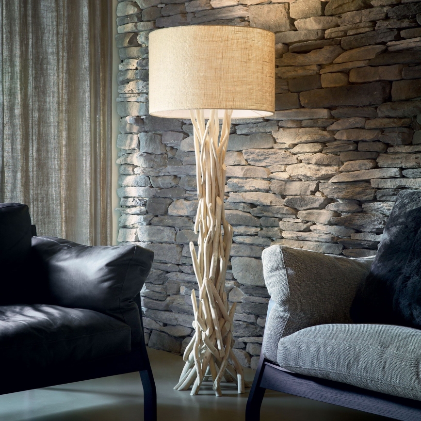 Ideal Lux - Lampada con piedistallo DRIFTWOOD 1xE27/60W/230V guava